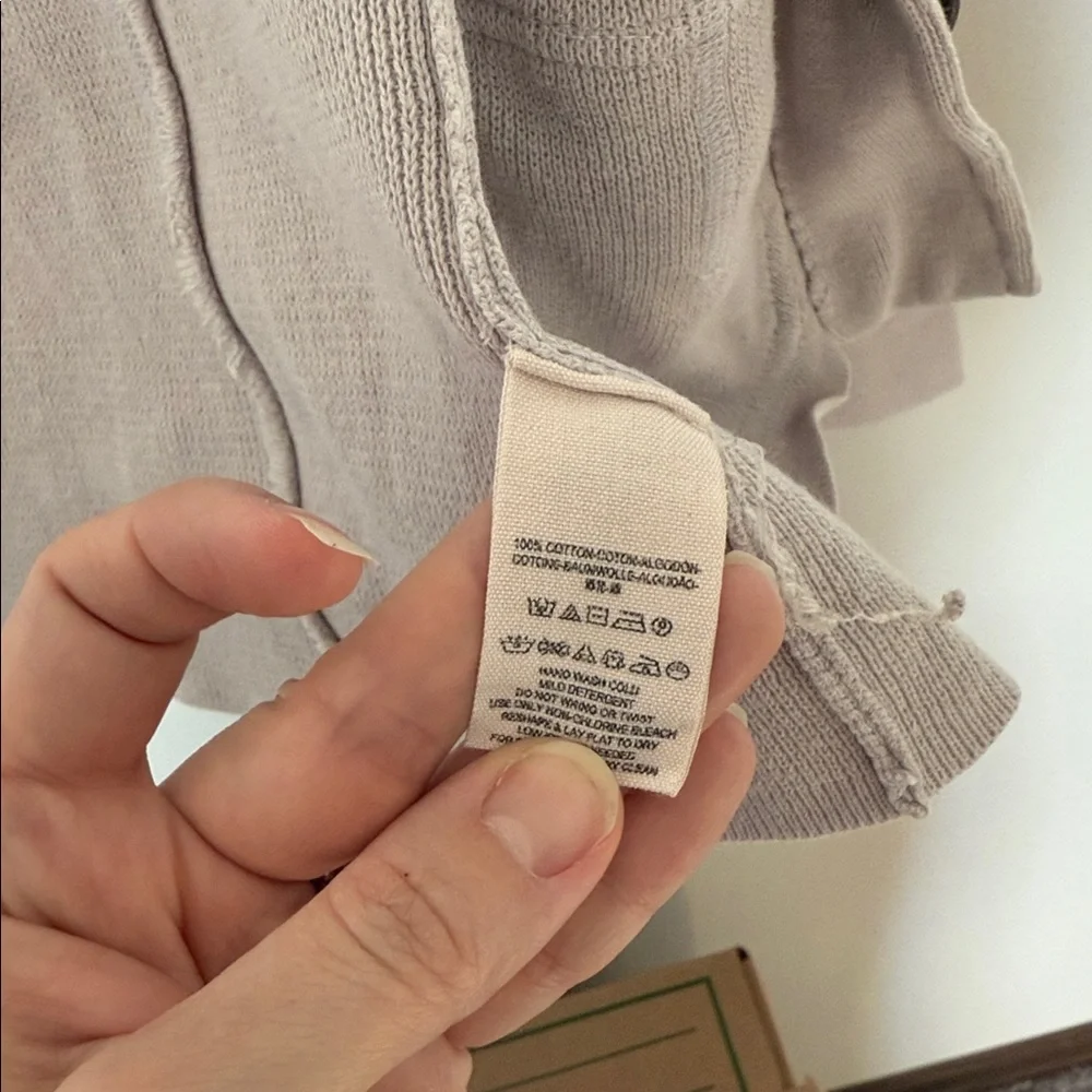 Free People Women’s XS Jacket Button Up Floral Tan/Cream Boho Flaw - Picture 7 of 10